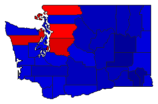 2004 Washington County Map of General Election Results for Comptroller General