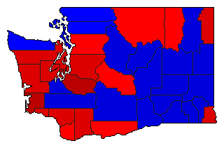 1992 Washington County Map of General Election Results for State Auditor
