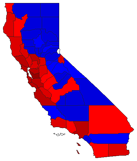 2006 California County Map of General Election Results for State Treasurer