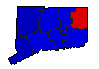 2002 Connecticut County Map of General Election Results for Governor