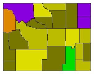 2016 Wyoming County Map of Republican Primary Election Results for President