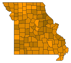 results election primary uselectionatlas mo maps missouri map elect off year republican