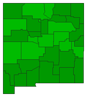 2012 New Mexico County Map of Republican Primary Election Results for President