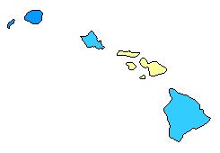2018 Hawaii County Map of Republican Primary Election Results for Senator
