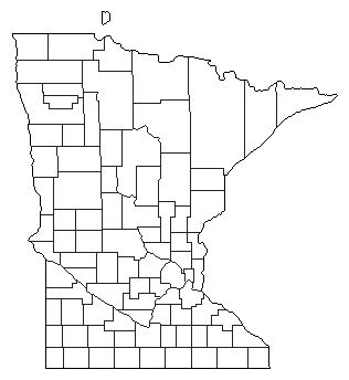 1890 Minnesota County Map of General Election Results for Governor