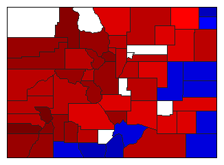 1898 Colorado County Map of General Election Results for Attorney General
