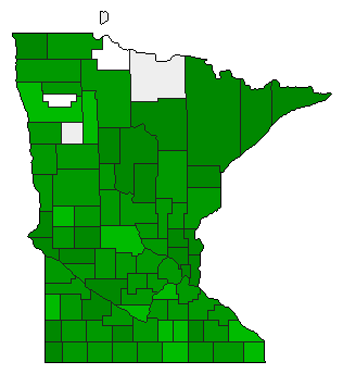 1906 Minnesota County Map of General Election Results for Amendment