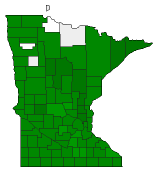 1906 Minnesota County Map of General Election Results for Amendment