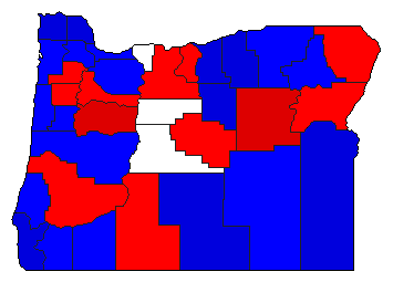 1906 Oregon County Map of General Election Results for Senator