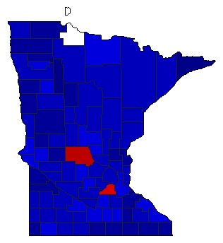 1912 Minnesota County Map of General Election Results for Senator