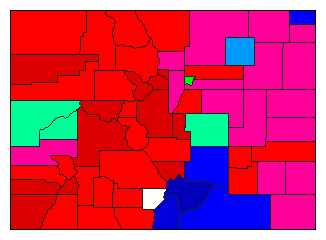 1912 Colorado County Map of General Election Results for Attorney General