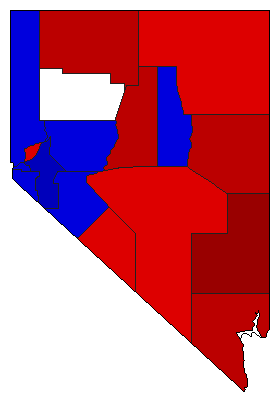 1918 Nevada County Map of General Election Results for Attorney General