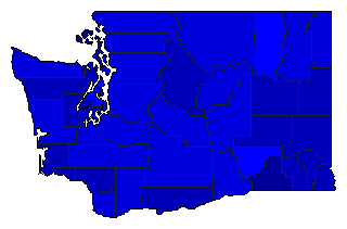 1920 Washington County Map of General Election Results for Lt. Governor