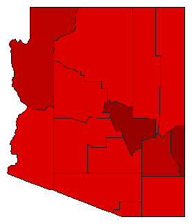 1922 Arizona County Map of General Election Results for Attorney General