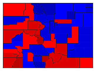 1922 Colorado County Map of General Election Results for Lt. Governor