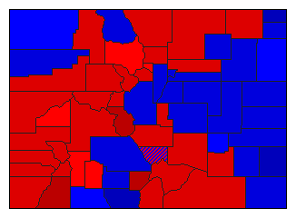 1922 Colorado County Map of General Election Results for Attorney General