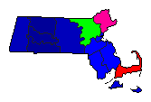 1924 Massachusetts County Map of Republican Primary Election Results for Senator
