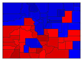 1924 Colorado County Map of General Election Results for Senator