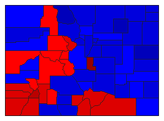 1926 Colorado County Map of General Election Results for State Auditor