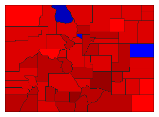 1926 Colorado County Map of General Election Results for Governor