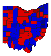 1930 Ohio County Map of Special Election Results for Senator