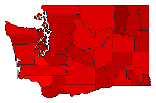 1932 Washington County Map of General Election Results for Senator