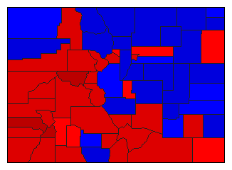 1932 Colorado County Map of General Election Results for State Auditor
