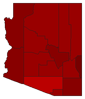 1936 Arizona County Map of General Election Results for Attorney General