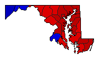 1942 Maryland County Map of General Election Results for Attorney General