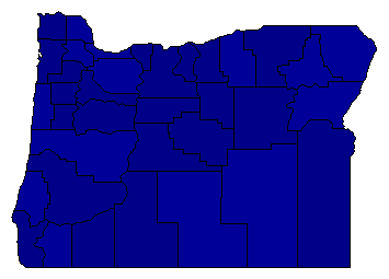 1942 Oregon County Map of General Election Results for Governor