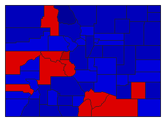 1942 Colorado County Map of General Election Results for Governor