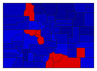 1942 Colorado County Map of General Election Results for Secretary of State
