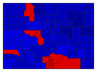 1942 Colorado County Map of General Election Results for State Treasurer