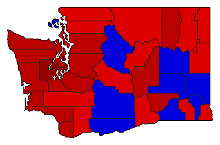 1944 Washington County Map of General Election Results for Attorney General