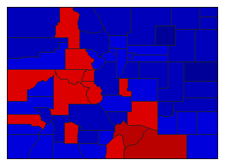 1944 Colorado County Map of General Election Results for State Auditor