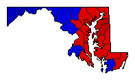 1946 Maryland County Map of General Election Results for Attorney General