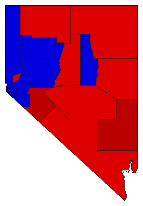 1946 Nevada County Map of General Election Results for Controller