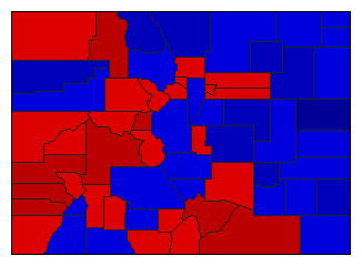 1946 Colorado County Map of General Election Results for Governor