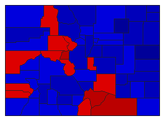 1946 Colorado County Map of General Election Results for Lt. Governor