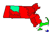 1948 Massachusetts County Map of General Election Results for Initiative