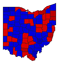 1948 Ohio County Map of General Election Results for Governor