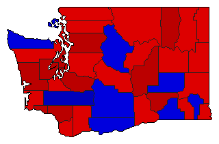 1948 Washington County Map of General Election Results for State Auditor