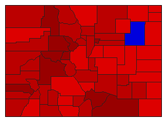 1948 Colorado County Map of General Election Results for Governor
