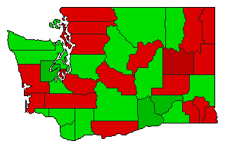 1950 Washington County Map of General Election Results for Initiative