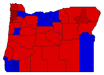 1952 Oregon County Map of General Election Results for Attorney General