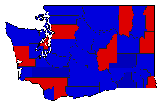 1952 Washington County Map of General Election Results for Attorney General