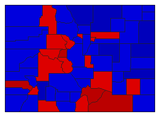 1952 Colorado County Map of General Election Results for Secretary of State