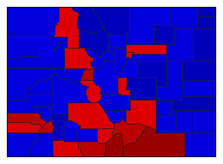 1954 Colorado County Map of General Election Results for Attorney General