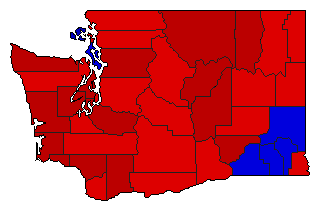 1956 Washington County Map of General Election Results for Attorney General
