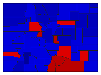 1956 Colorado County Map of General Election Results for State Auditor